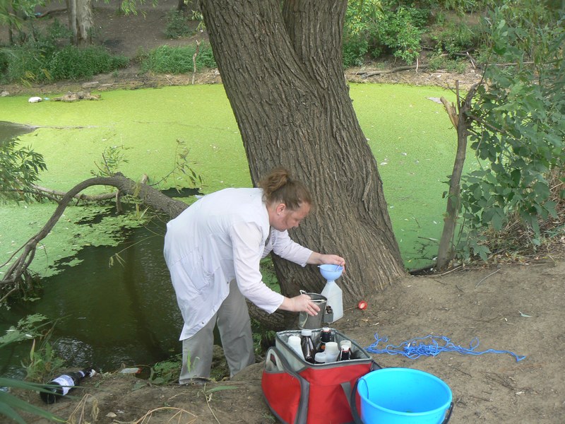 Минприроды проверяет качество воды в пруду Семхоз в Саратове