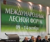 Исполняющий обязанности министра лесного хозяйства области Александр Ганькин принял участие в X Международном Лесном Форуме