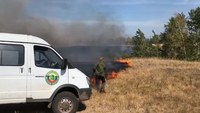 Пришедший с полей пожар ликвидировали в Балтайском районе