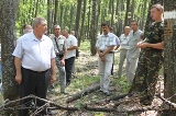 Работники лесного хозяйства области приняли  участие  в коллективной натурной тренировке по проведению лесопатологических обследований